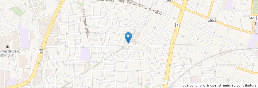 Mapa de ubicacion de 大阪王将 en Japan, Tokio, 品川区.