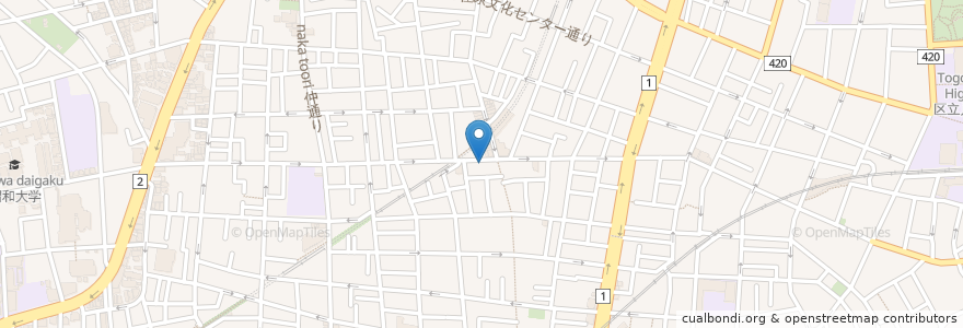 Mapa de ubicacion de 萬来軒 en اليابان, 東京都, 品川区.