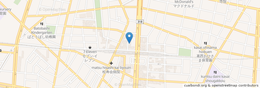 Mapa de ubicacion de 七田チャイルドアカデミー en Japan, Tokio, 江戸川区.