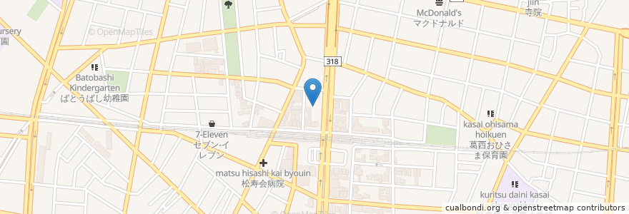 Mapa de ubicacion de ほっとハート en Jepun, 東京都, 江戸川区.