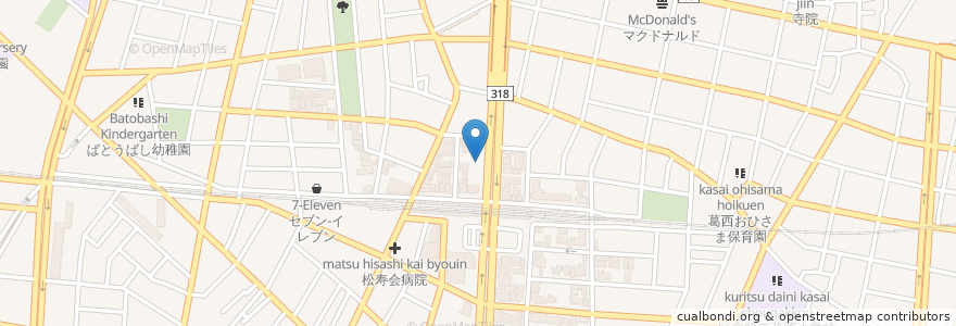 Mapa de ubicacion de パチンコマックス en Japan, Tokyo, Edogawa.