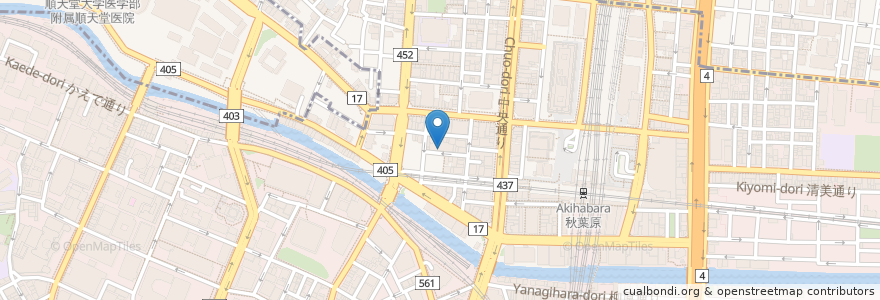 Mapa de ubicacion de 二松学舎大学 Akiba Lab en Japão, Tóquio, 千代田区.