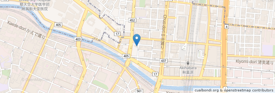 Mapa de ubicacion de 珈琲 庵 en Giappone, Tokyo, Chiyoda.