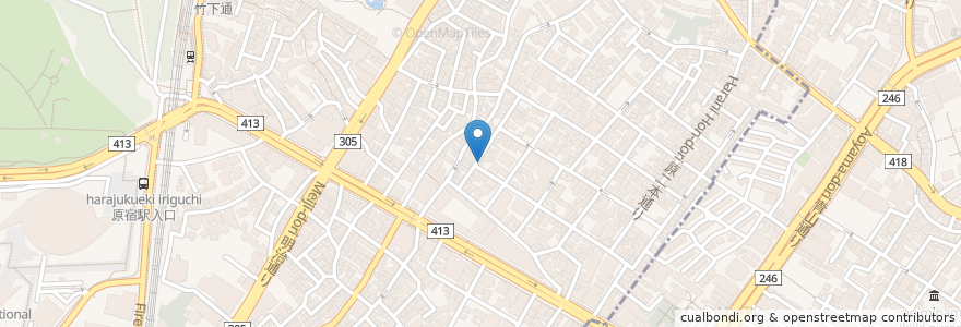 Mapa de ubicacion de No 3 Longing house en Giappone, Tokyo, Shibuya.