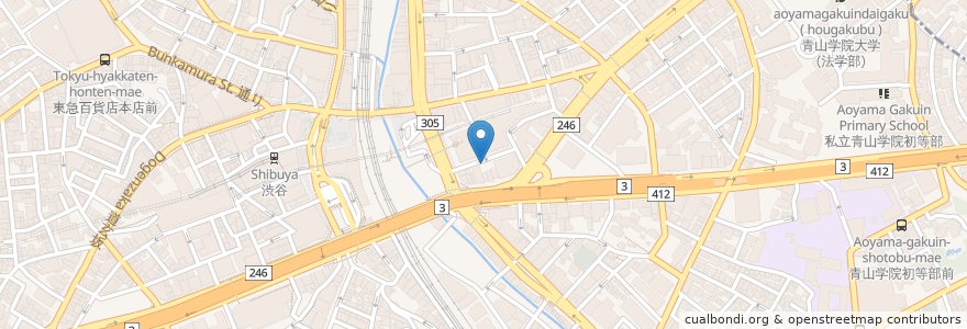 Mapa de ubicacion de Bri29 en اليابان, 東京都, 渋谷区.