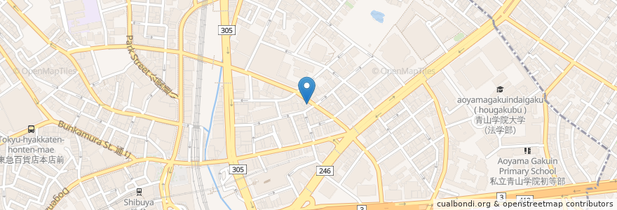 Mapa de ubicacion de goo italiano en Japan, Tokyo, Shibuya.