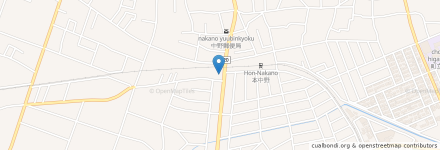 Mapa de ubicacion de 足利銀行館林支店邑楽町出張所 en 日本, 群馬県, 邑楽郡, 邑楽町.