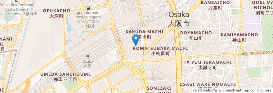 Mapa de ubicacion de りそな銀行 en ژاپن, 大阪府, 大阪市, 北区.