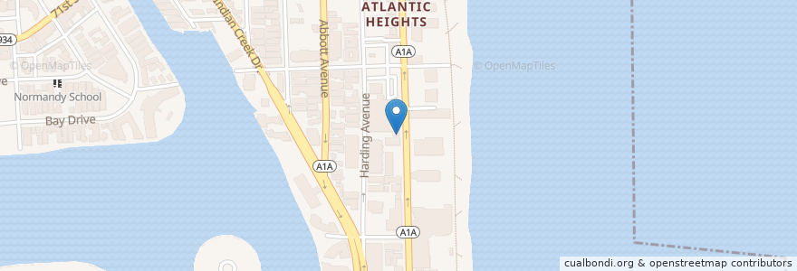 Mapa de ubicacion de Wells Fargo en Amerika Syarikat, Florida, Miami-Dade County, Miami Beach.
