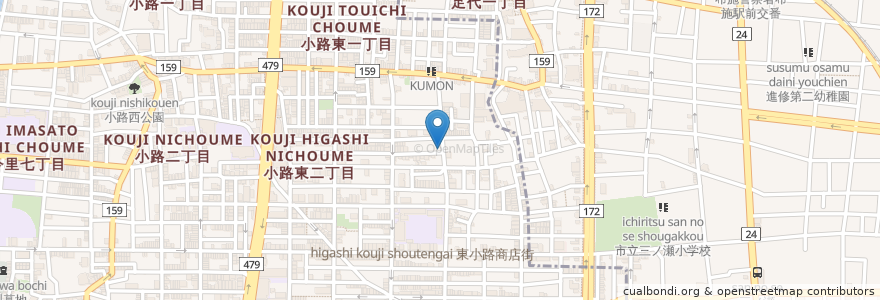 Mapa de ubicacion de HIDE en Giappone, Prefettura Di Osaka, 東大阪市, 生野区.