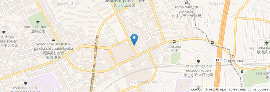 Mapa de ubicacion de 東京個別指導学院 en Jepun, 神奈川県, 横浜市, 青葉区.