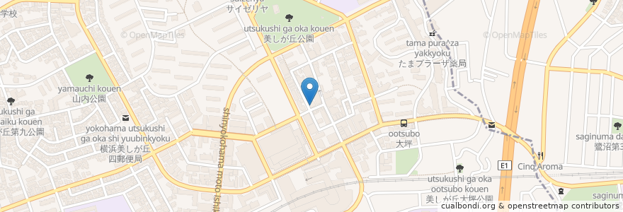 Mapa de ubicacion de 有本小児科 en Japón, Prefectura De Kanagawa, Yokohama, 青葉区, 宮前区.