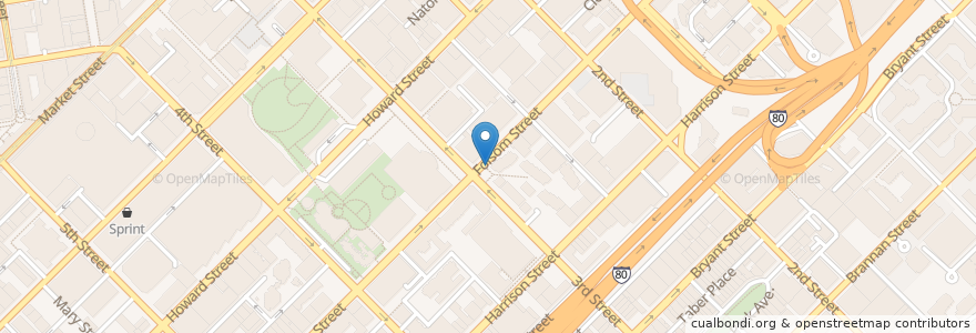 Mapa de ubicacion de Folsom Street at 3rd Street en 美利坚合众国/美利堅合眾國, 加利福尼亚州/加利福尼亞州, 旧金山市县/三藩市市縣/舊金山市郡, 旧金山.