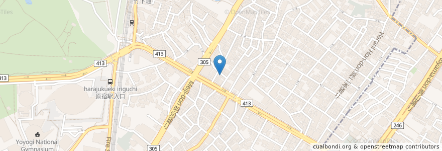 Mapa de ubicacion de Burn side st café en 日本, 东京都/東京都, 渋谷区.