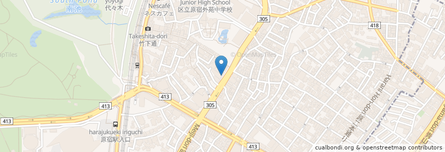 Mapa de ubicacion de Kebab Box J en 日本, 東京都, 渋谷区.