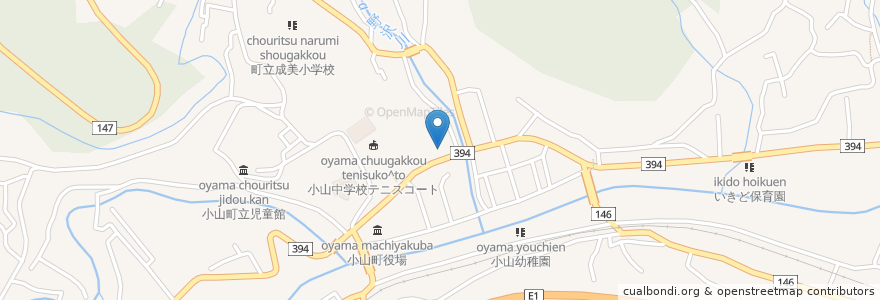 Mapa de ubicacion de スルガ銀行 en اليابان, شيزوكا, 駿東郡, 小山町.