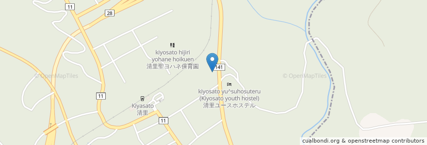 Mapa de ubicacion de Curry house Cabin en 일본, 야마나시현, 北杜市.