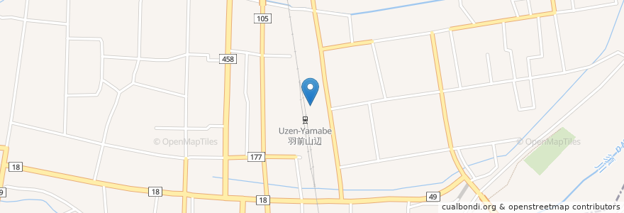 Mapa de ubicacion de 焼肉丸正 en Japão, 山形県, 東村山郡, 山辺町.