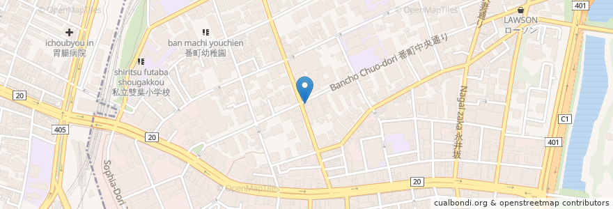 Mapa de ubicacion de アジャンタ en Japonya, 東京都, 千代田区.
