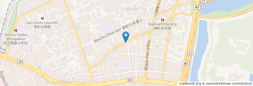 Mapa de ubicacion de 壱番館 en 日本, 东京都/東京都, 千代田區.