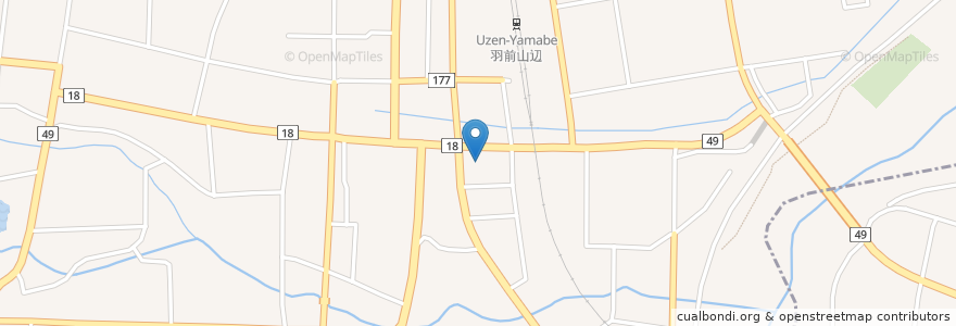 Mapa de ubicacion de 山辺こどもクリニック en Japan, Yamagata Prefecture, Higashimurayama County, Yamanobe.