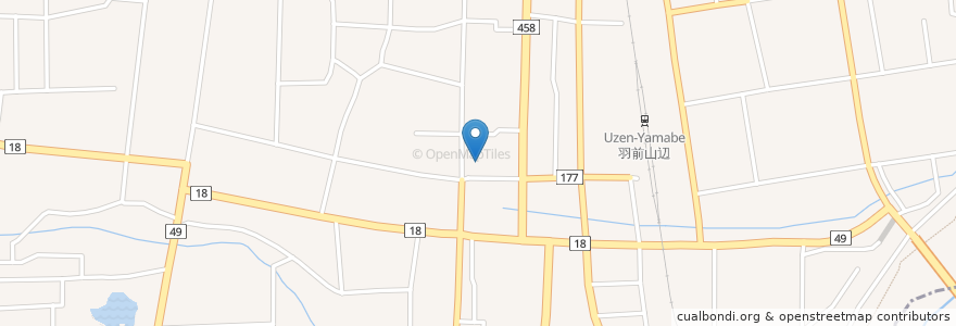 Mapa de ubicacion de 和敬会クリニック en Japonya, 山形県, 東村山郡, 山辺町.