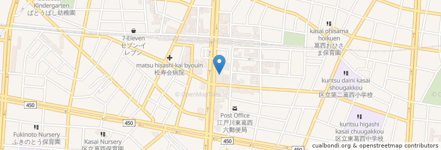 Mapa de ubicacion de Z会進学教室 en 일본, 도쿄도, 江戸川区.