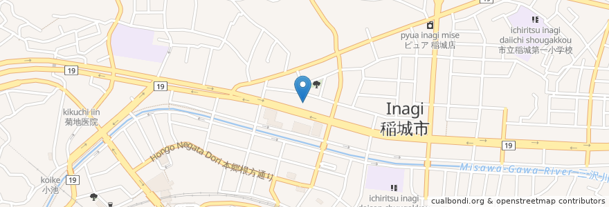 Mapa de ubicacion de ENEOS en 일본, 도쿄도, 稲城市.