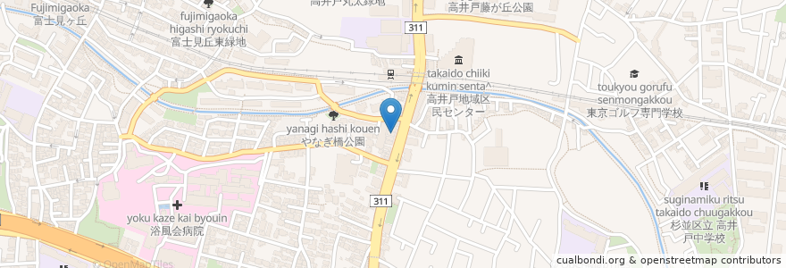 Mapa de ubicacion de ひかり薬局 en 日本, 東京都, 杉並区.