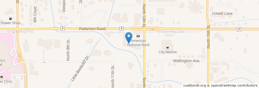 Mapa de ubicacion de Kuniko's Teriyaki Grill en Amerika Syarikat, Colorado, Mesa County, Grand Junction.
