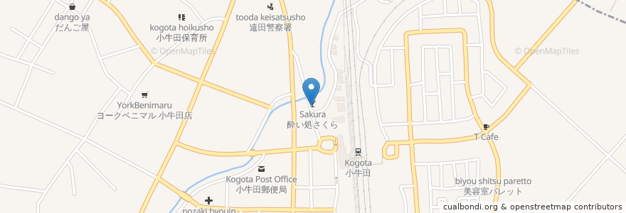 Mapa de ubicacion de 居酒屋やっこ en Japão, 宮城県, 遠田郡, 美里町.