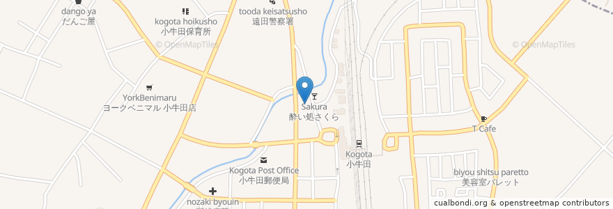 Mapa de ubicacion de 居酒屋どんき~ en 日本, 宮城県, 遠田郡, 美里町.