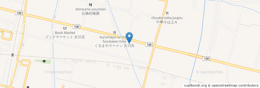Mapa de ubicacion de 赤から 古川店 en ژاپن, 宮城県, 大崎市.