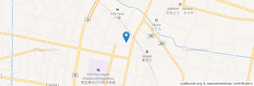 Mapa de ubicacion de そよかぜ薬局 寒河江店 en Japon, Préfecture De Yamagata, 寒河江市.