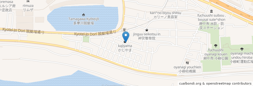 Mapa de ubicacion de ピット en Giappone, Tokyo, 府中市.