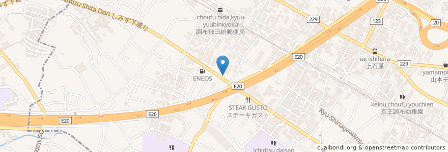 Mapa de ubicacion de ナビパーク en 일본, 도쿄도, 調布市.