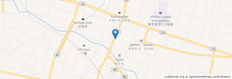 Mapa de ubicacion de 愛之助 en 일본, 야마가타현, 寒河江市.