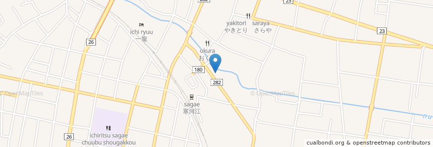 Mapa de ubicacion de わらず en 日本, 山形県, 寒河江市.
