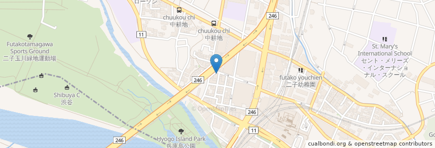 Mapa de ubicacion de おねぎや en Japão, Tóquio, 世田谷区.