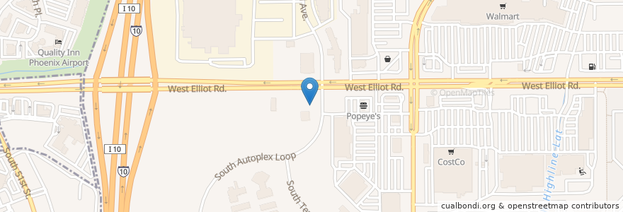 Mapa de ubicacion de Cobblestone Auto Spa - Tempe: South Autoplex en United States, Arizona, Maricopa County, Tempe.
