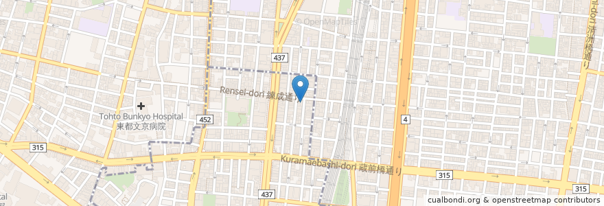 Mapa de ubicacion de 中華料理新興楼 en Giappone, Tokyo.