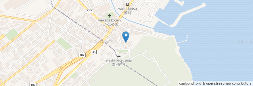 Mapa de ubicacion de 真宗寺 en Japón, Prefectura De Hokkaidō, 胆振総合振興局, 登別市.