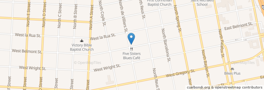 Mapa de ubicacion de Truth For Youth en 미국, 플로리다주, Escambia County, Pensacola.