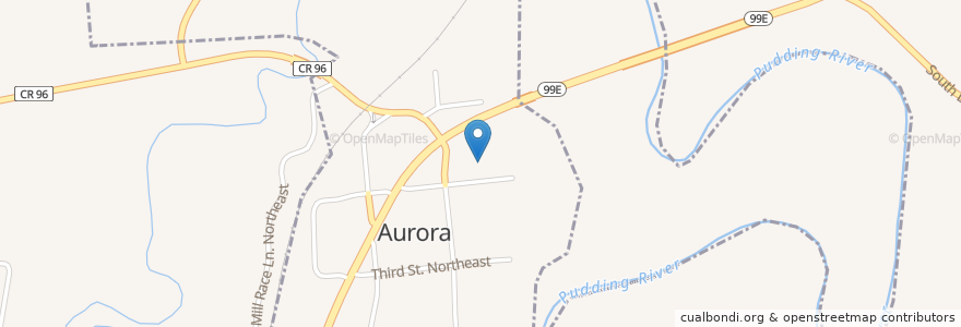 Mapa de ubicacion de Christ Lutheran Church en ایالات متحده آمریکا, اورگن, Marion County, Aurora.