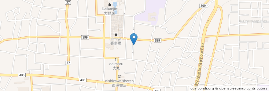 Mapa de ubicacion de ラ・ランコントル en 日本, 長野県, 長野市.