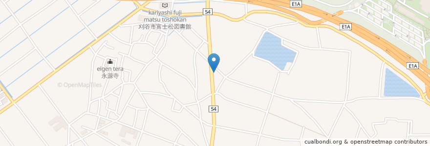 Mapa de ubicacion de 纏寿司 en 日本, 愛知県, 刈谷市.