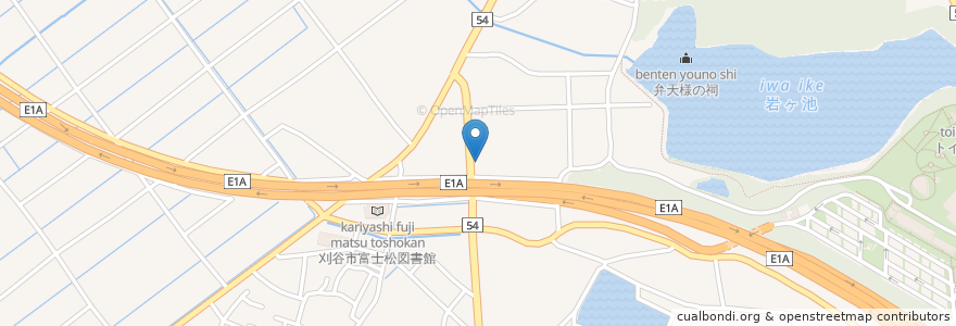 Mapa de ubicacion de 麺処春夏冬茶屋 en 日本, 愛知県, 刈谷市.