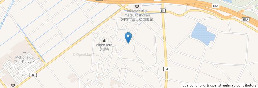 Mapa de ubicacion de 泉正寺 en 日本, 愛知県, 刈谷市.