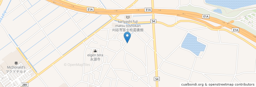 Mapa de ubicacion de 一二三薬局 en 日本, 爱知县, 刈谷市.