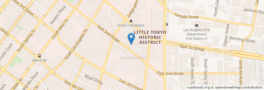Mapa de ubicacion de Cafe Dulce en 미국, 캘리포니아주, Los Angeles County, 로스앤젤레스.
